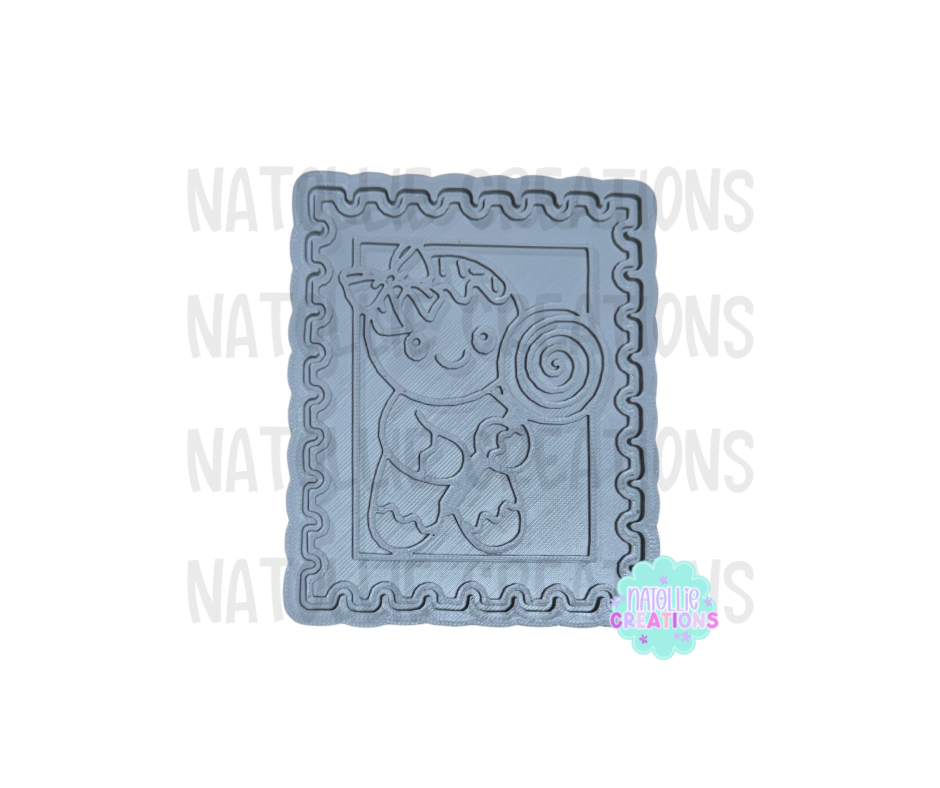 Gingerbread Stamp Insert Freshie Silicone Mold