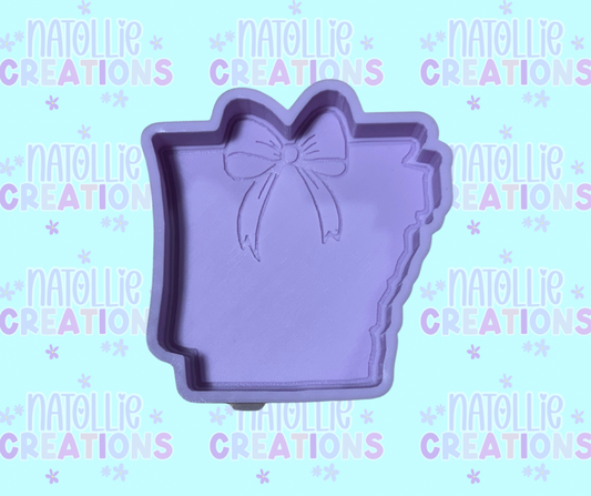 Arkansas W/ Bow Freshie Silicone Mold