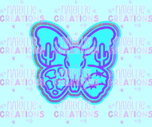 Western Cactus Butterfly Freshie Silicone Mold