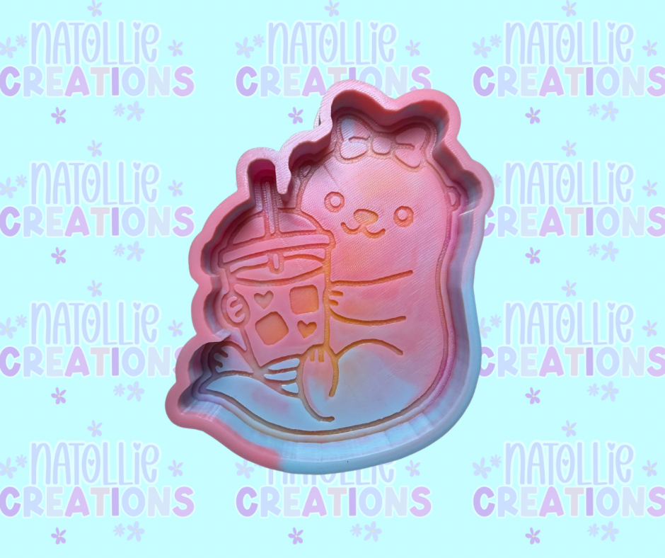 Iced Coffee Otter Freshie Silicone Mold