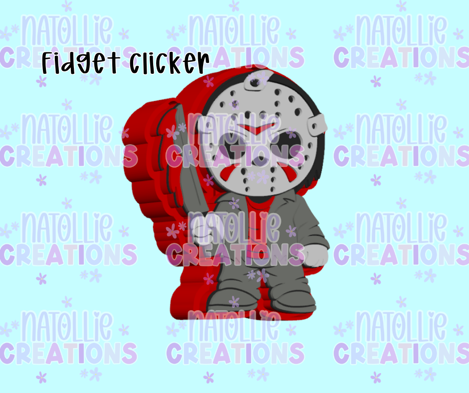 Jacket Masked Man Clicker Fidget