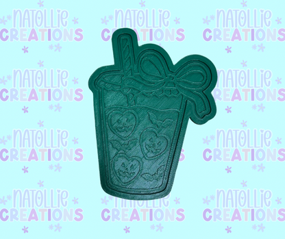 Drink W/ Bow + Inserts Freshie Silicone Mold