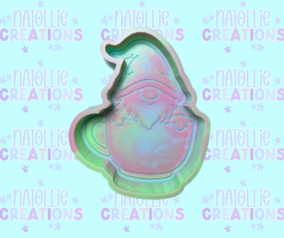 Gnome In Mug Freshie Silicone Mold
