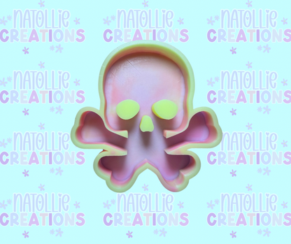 Cross Bones Skull Freshie Silicone Mold