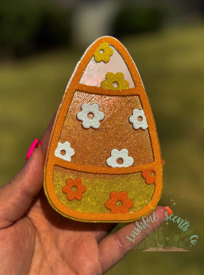Floral Candy Corn Freshie Silicone Mold