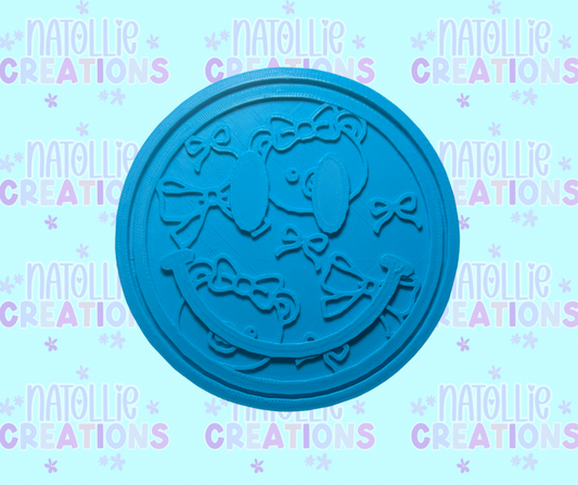 Bear Head / Bow Smiley Insert Freshie Silicone Mold
