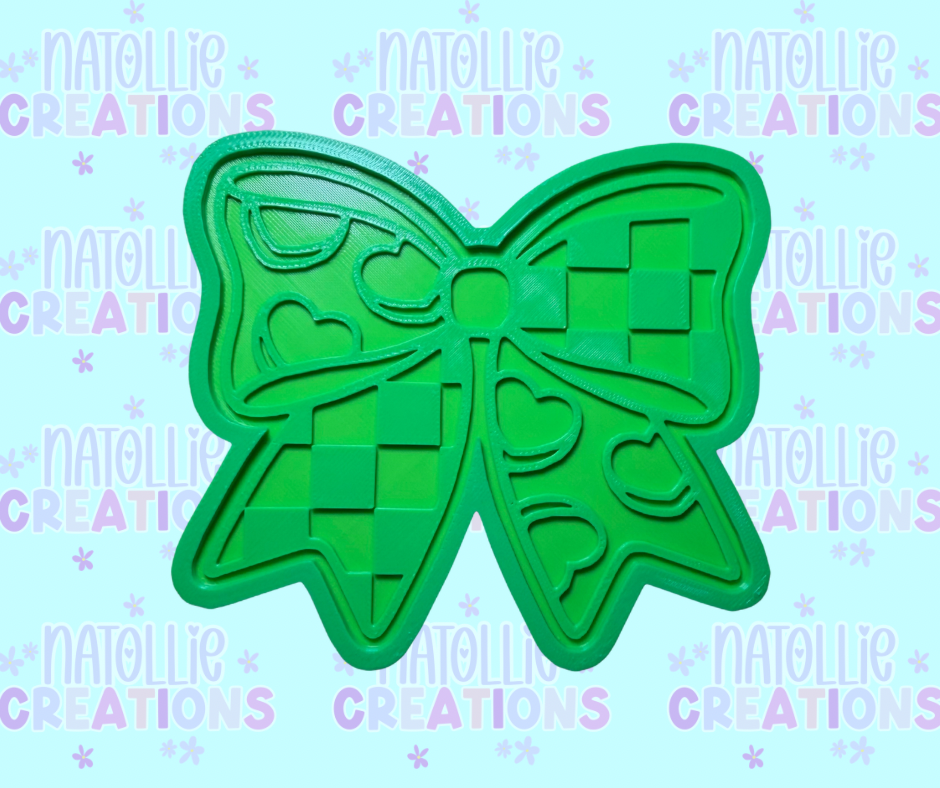 Conversation Heart Bow Insert Freshie Silicone Mold