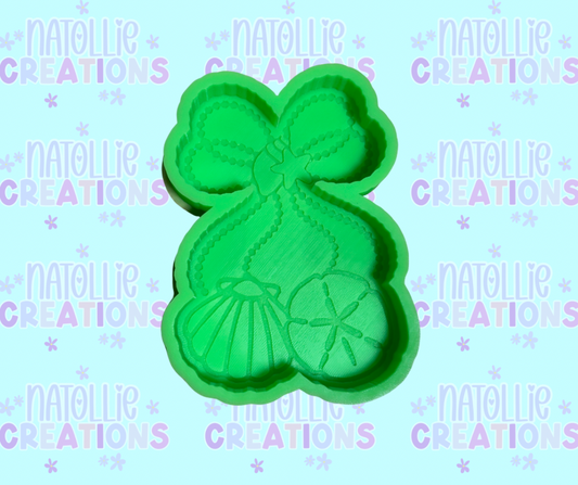 Beach Pearl Bow Freshie Silicone Mold