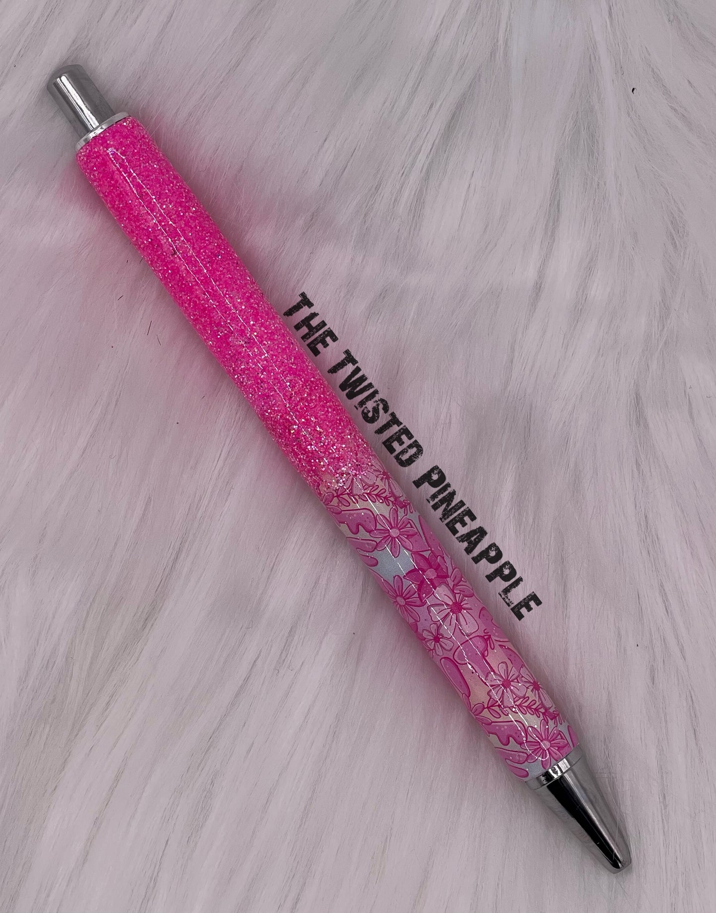 Pink Cusswords Glitter Pen