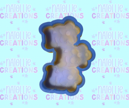 Floral HO HO HO Freshie Silicone Mold