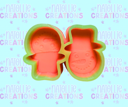 Snowman Head Vent Clip Freshie Silicone Mold