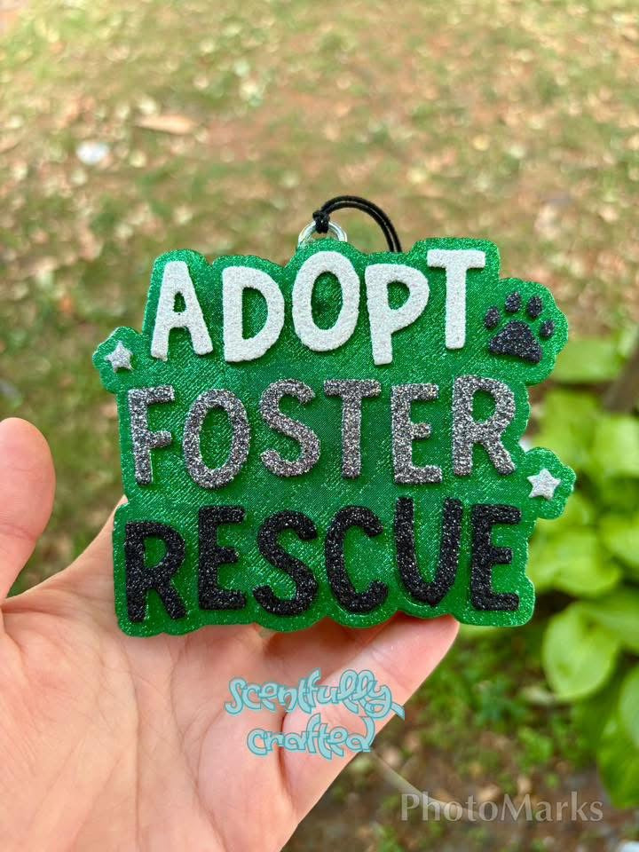Adopt Foster Rescue Freshie Silicone Mold