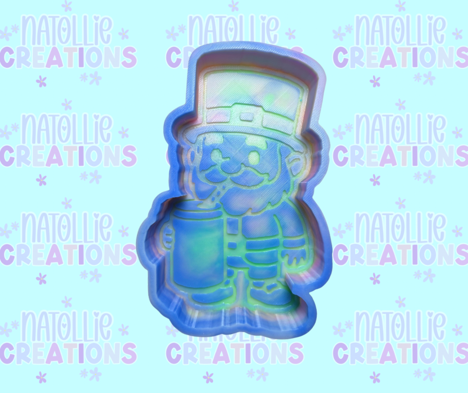Leprechaun W/ Can Freshie Silicone Mold