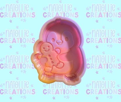 Penguin / Gingerbread Man Freshie Silicone Mold