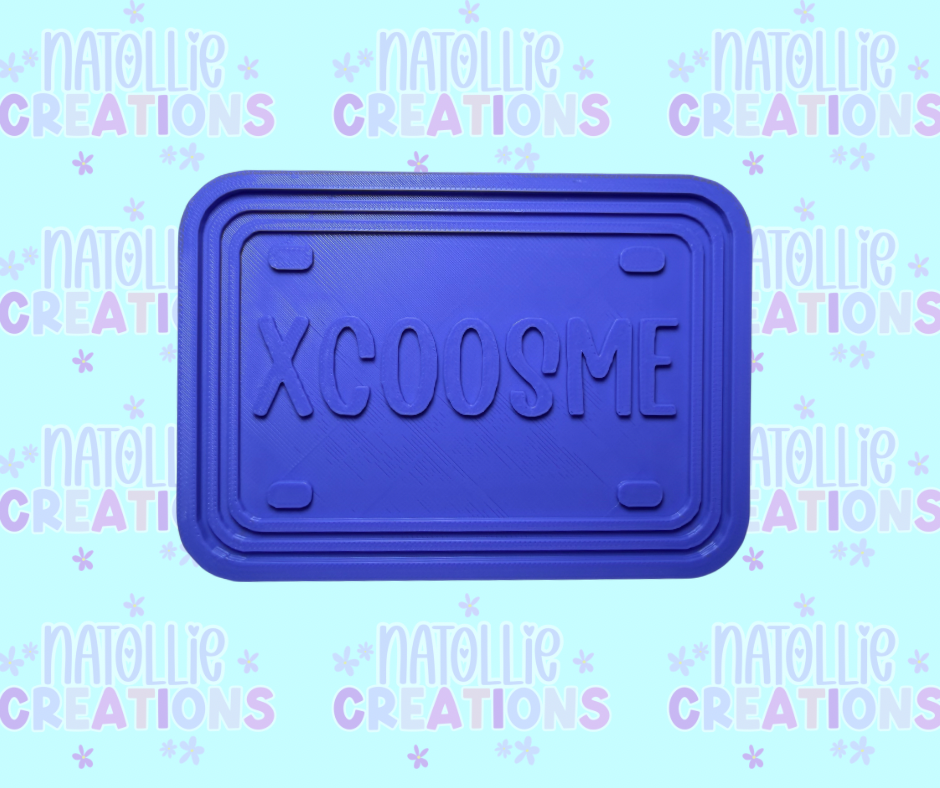 XCOOSME License Insert Freshie Silicone Mold