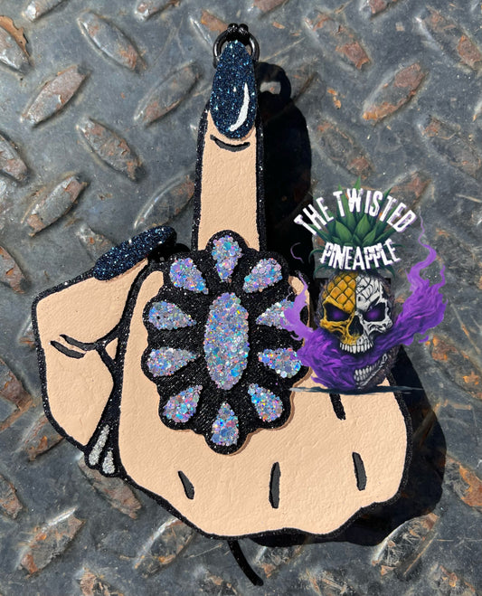 Western Glam Middle Finger Freshie