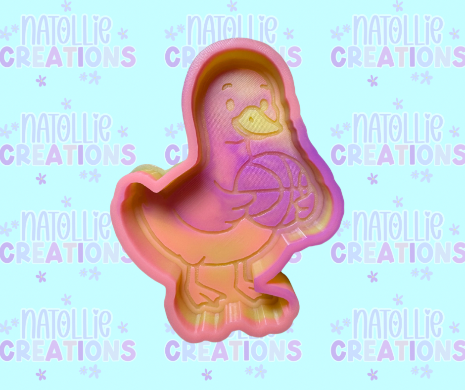 Goose W/ Basketball Freshie Silicone Mold