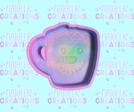 Snowman Mug Freshie Silicone Mold