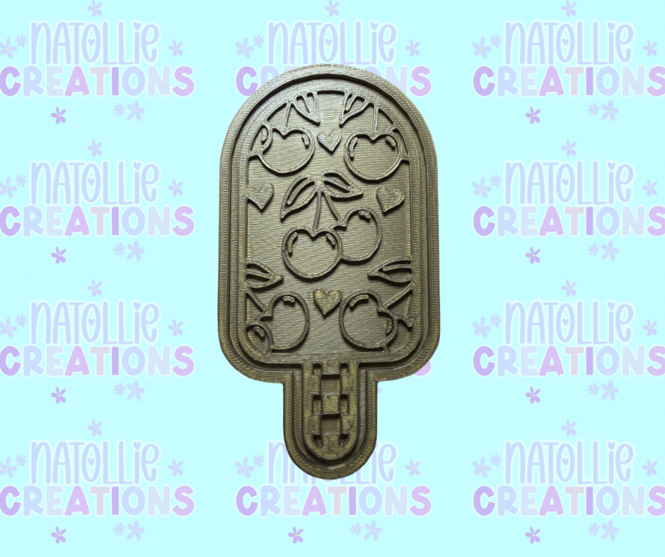 Cherry Popsicle Insert Freshie Silicone Mold