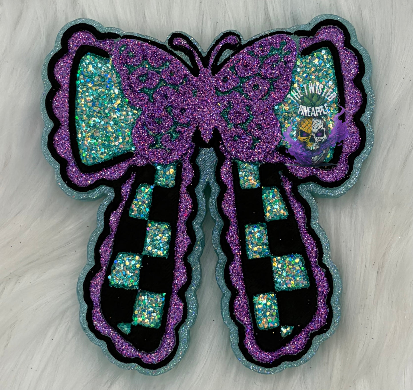 Leopard Butterfly Bow Freshie (Pumpkin Pecan Waffles)
