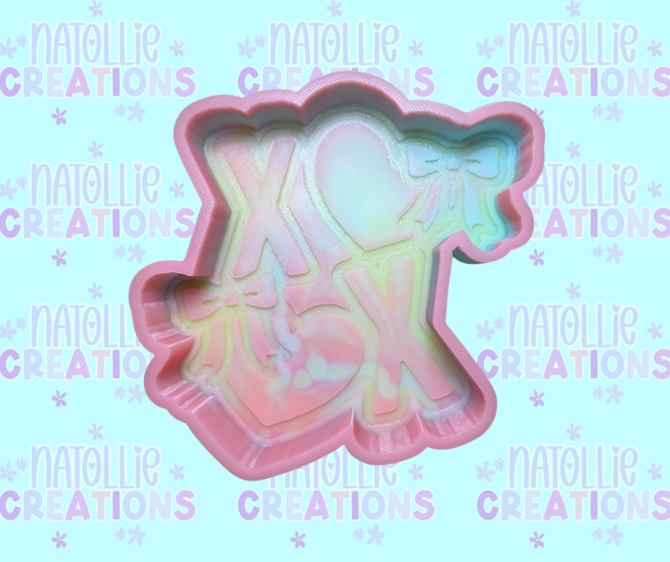 XOXO W/ Bows Freshie Silicone Mold