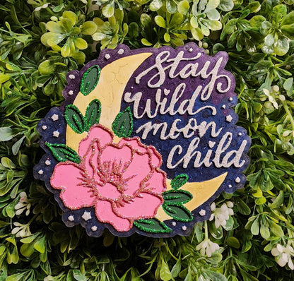 Stay Wild Moon Child Freshie Silicone Mold