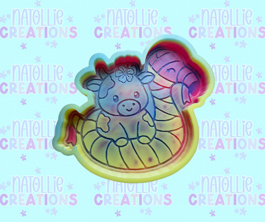 Cow In Mummy Floatie Freshie Silicone Mold