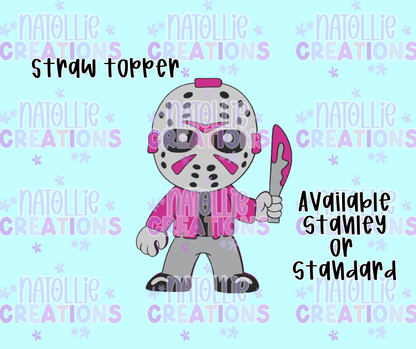 Masked Man Straw Topper