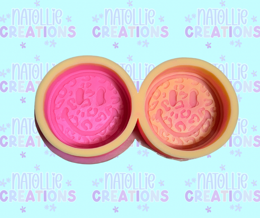 Leopard Smiley Vent Clip Freshie Silicone Mold