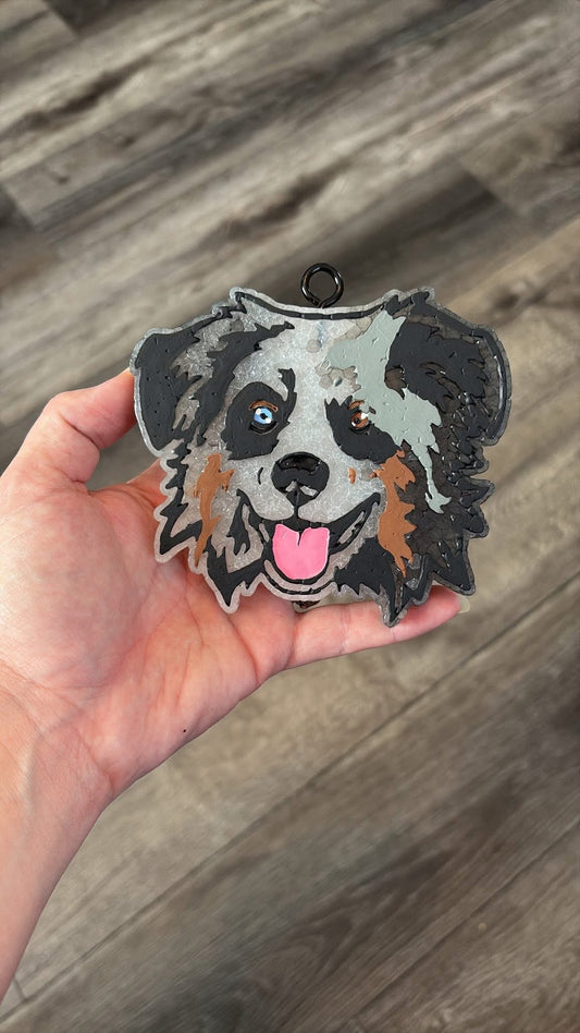 Australian Shepherd Freshie Silicone Mold