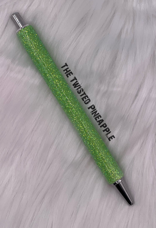 Green Glitter Pen (No Wrap)
