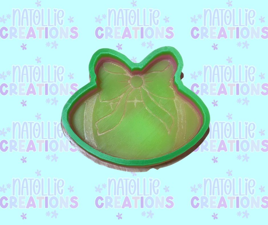 Football W/ Bow Freshie Silicone Mold