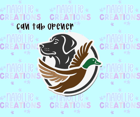 Hunting Dog Can Tab Opener Keychain