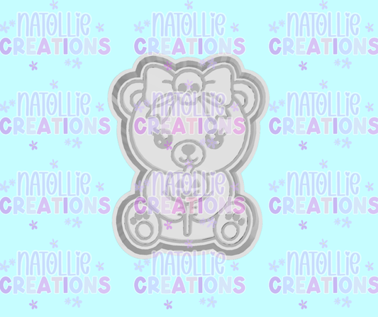 Pumpkin Pop Bear Freshie Silicone Mold