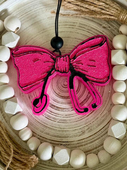 Stethoscope Bow Freshie Silicone Mold