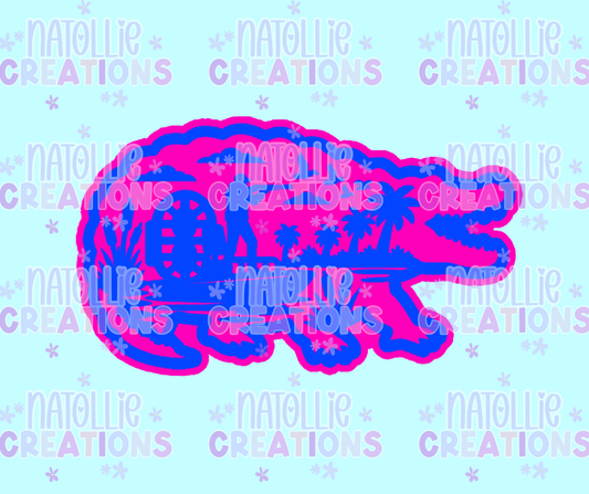 Hunting Gator Freshie Silicone Mold