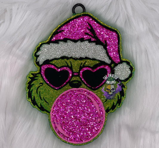 Grinch Blowing Bubble Freshie
