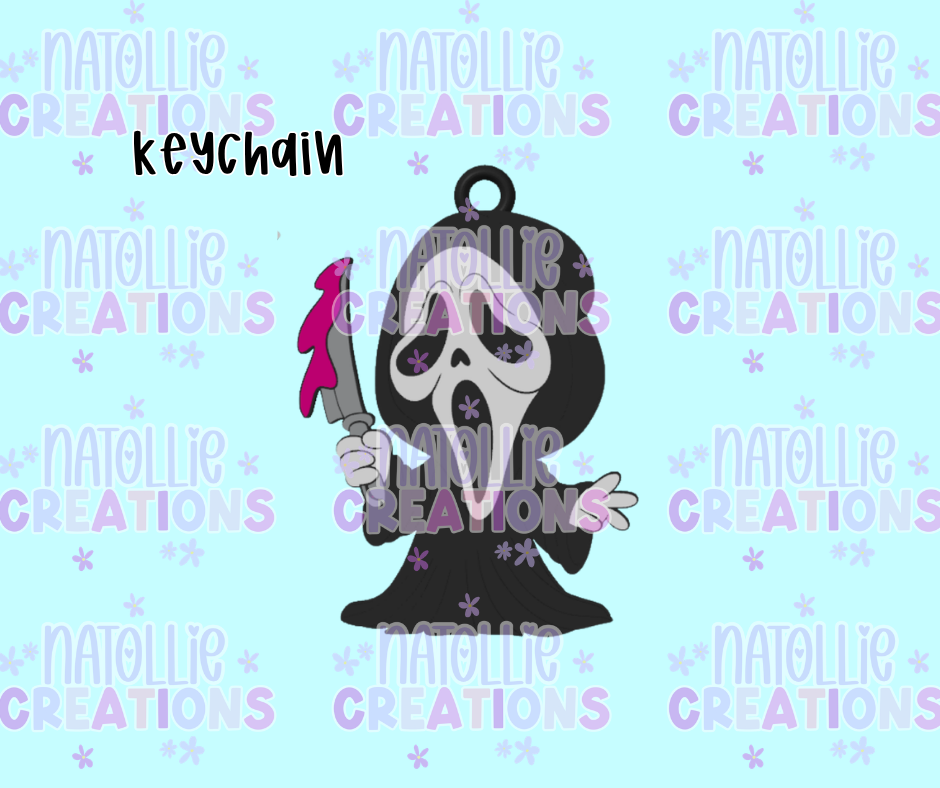 Ghost Face Keychain