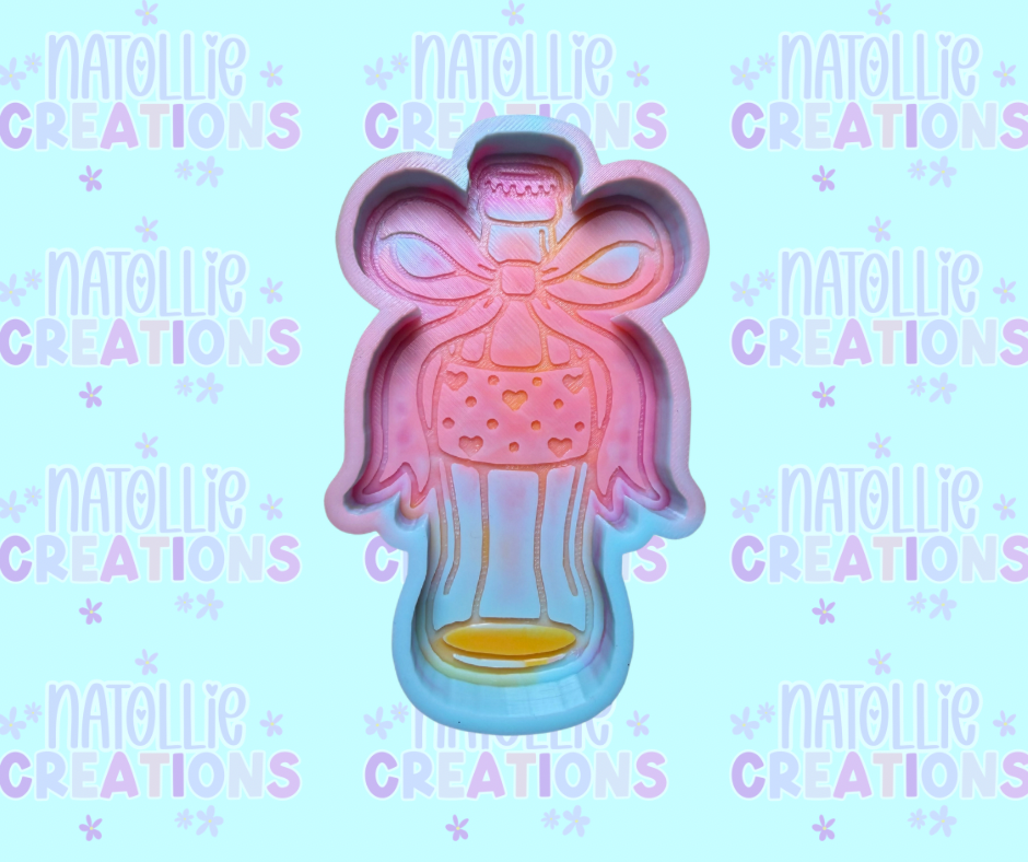 Heart Soda Bottle Freshie Silicone Mold