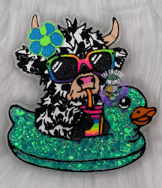 Highland Cow Floatie Freshie