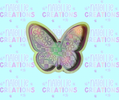 Retro Butterfly Freshie Silicone Mold