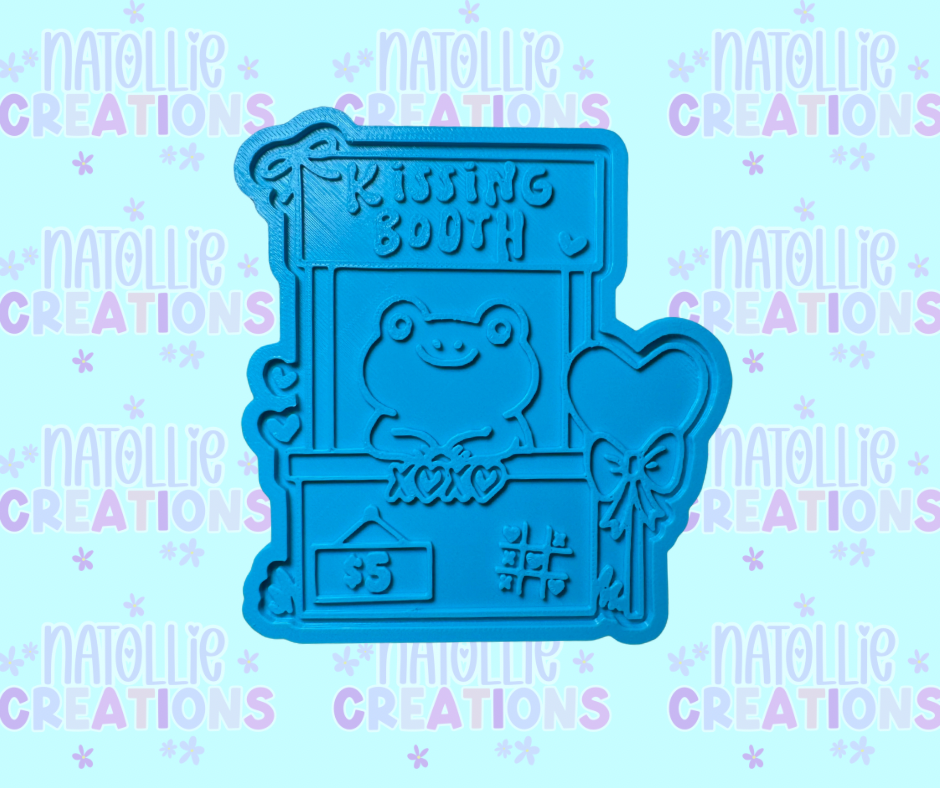 Frog Kissing Booth Insert Freshie Silicone Mold