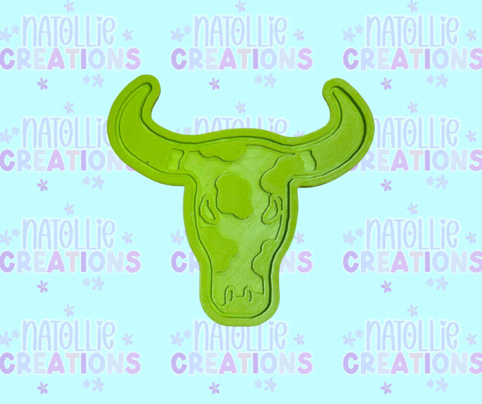 Bull Skull + Inserts Freshie Silicone Mold