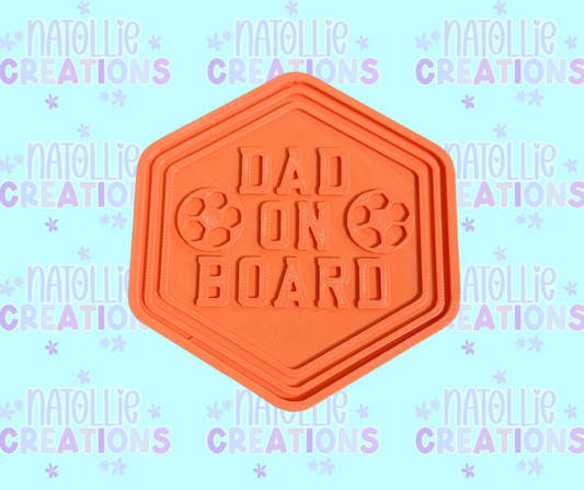 Soccer Dad On Board Insert Freshie Silicone Mold