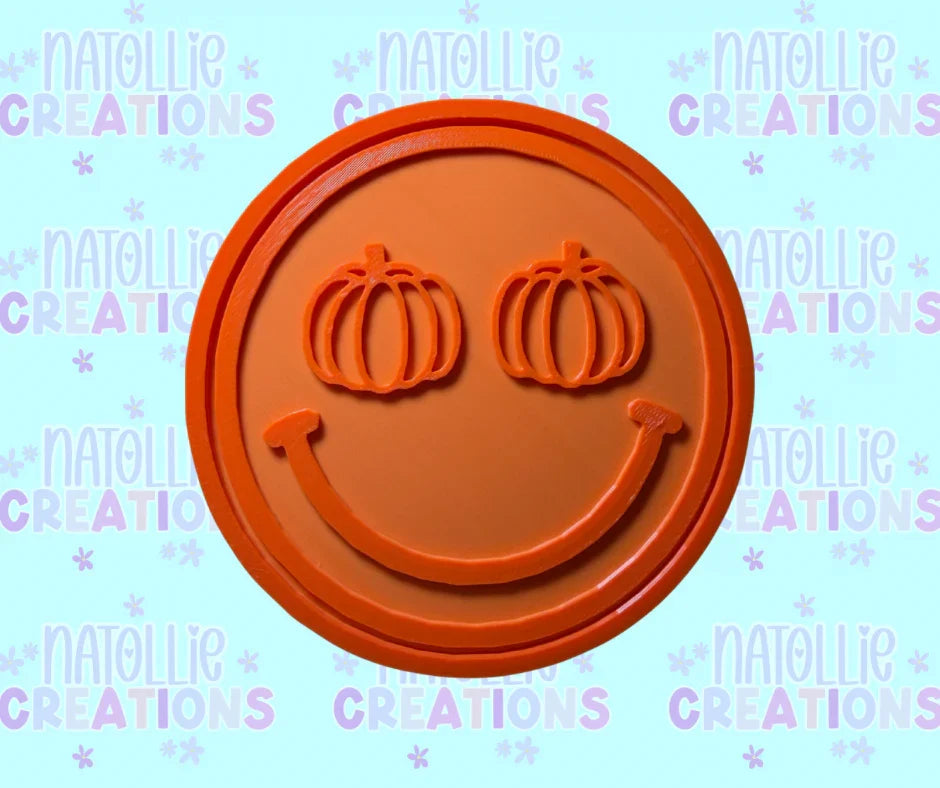 Pumpkin Eye Smiley Insert Freshie Silicone Mold