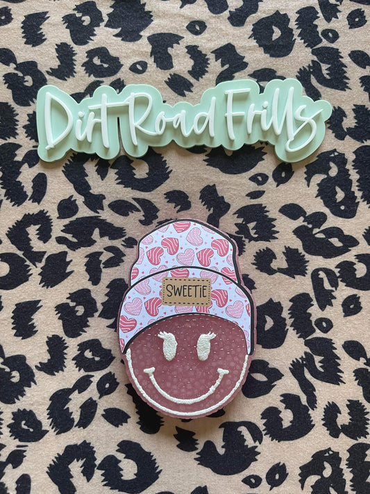 Girl Beanie Smiley Freshie Silicone Mold