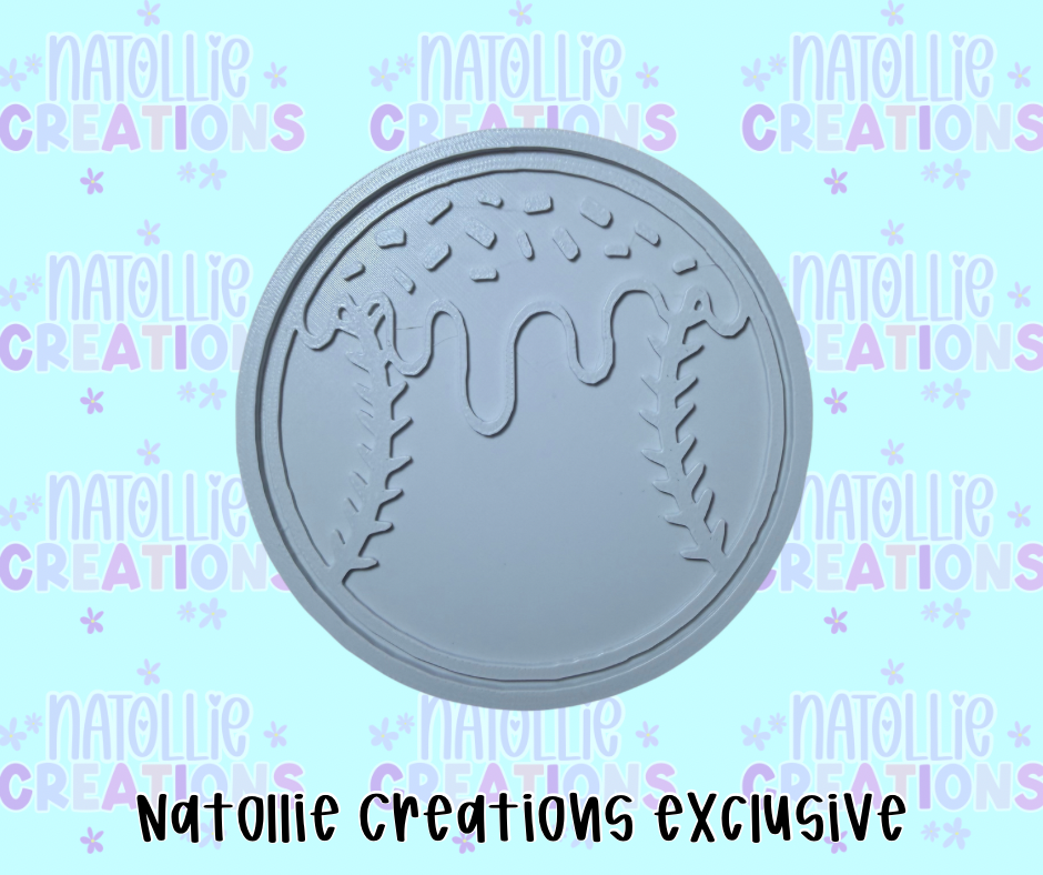 Drip Baseball / Softball Insert Freshie Silicone Mold