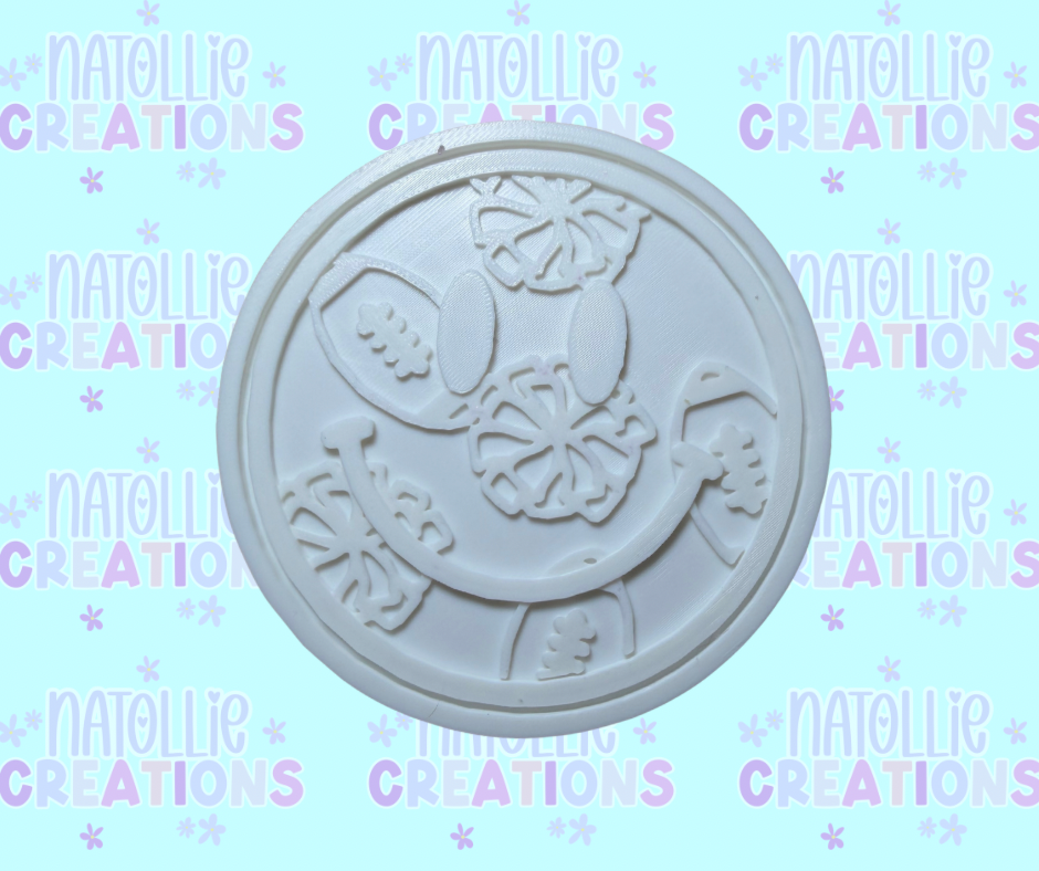 Football / Pom Pom Smiley Insert Freshie Silicone Mold