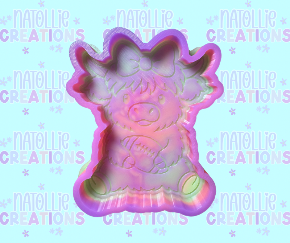 Football Highland Freshie Silicone Mold