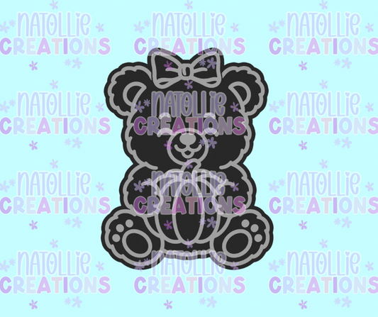 Bear W/ Pumpkin Freshie Silicone Mold